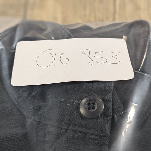 Levis Jacket Womens Small Navy Blue Long Sleeve Snap Button Pockets Nautical - Picture 11 of 11